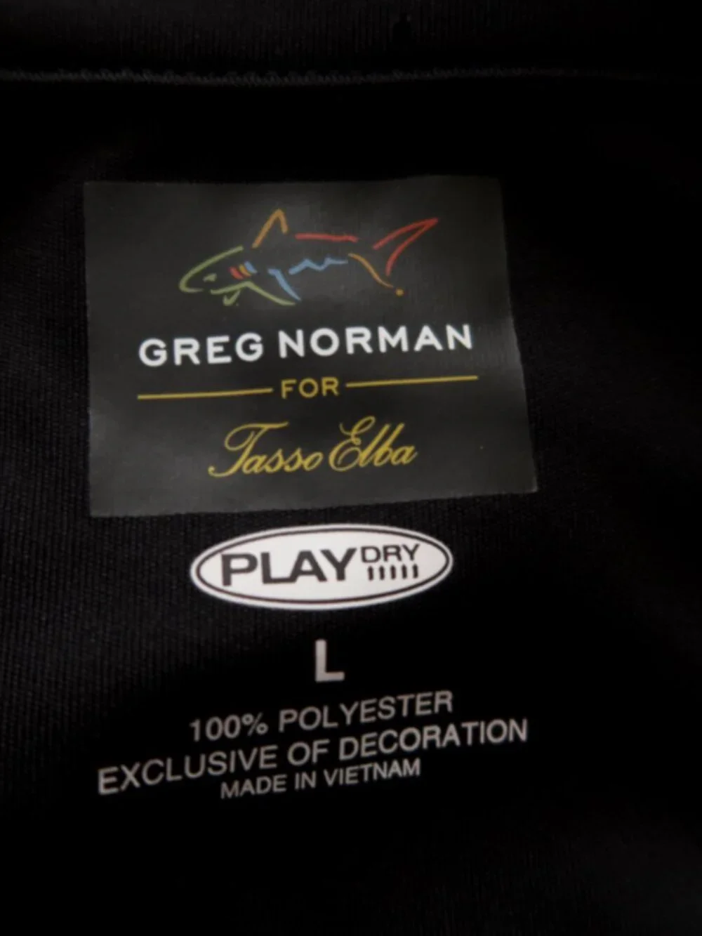 Greg Norman PlayDry Tasso Elba Black Performance Qtr Zip (L) ⛳️ OMG!